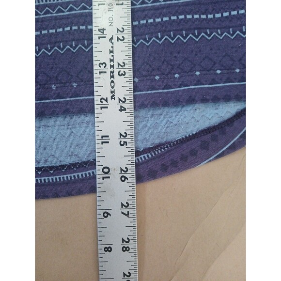 Columbia Oversized Turtleneck Shirt Top Womens L Purple Geometric Cozy Outdoor - Picture 2 of 8